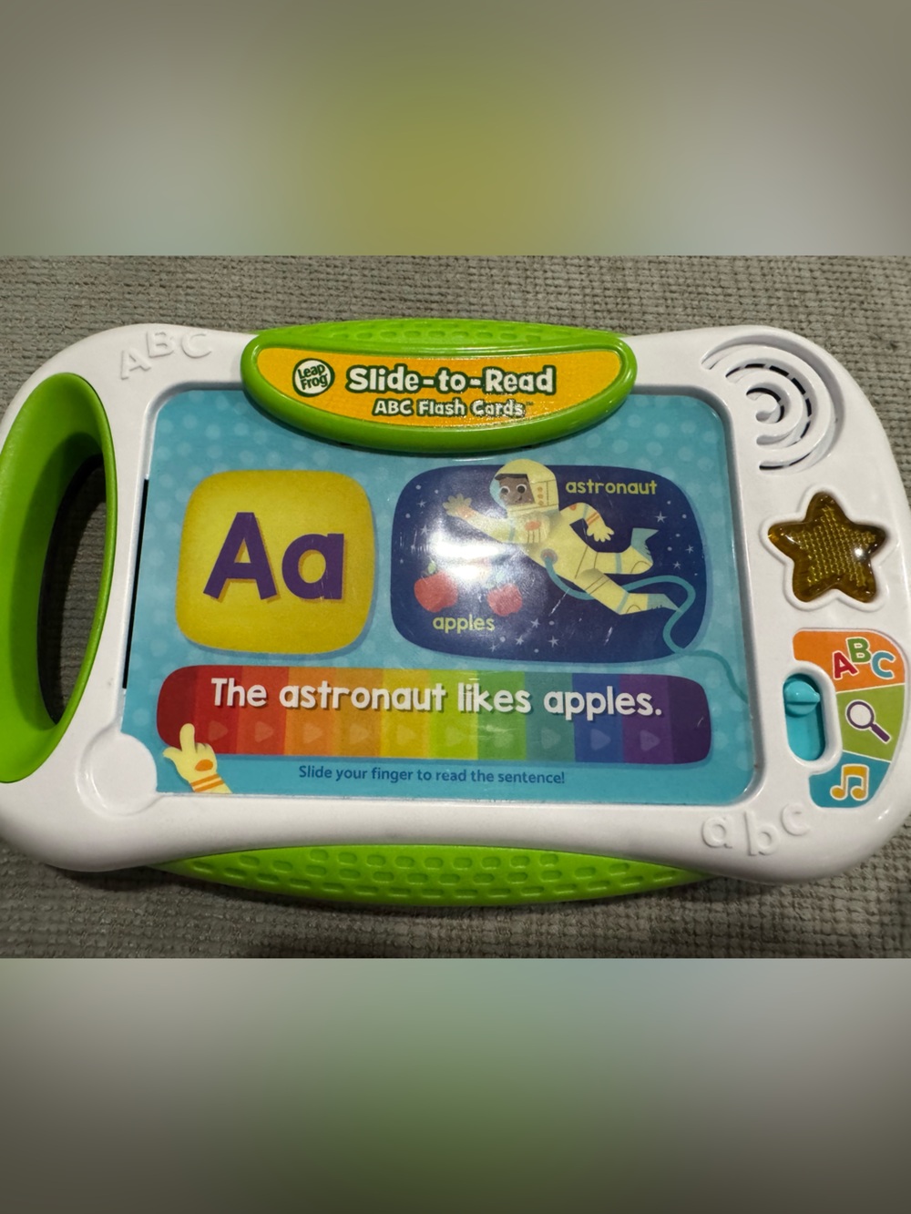 LeapFrog Slide-to-Read ABC Flash Cards - White & Green